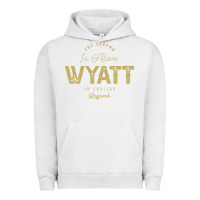 Pigment Lunar Rock The Legend Wyatt Funny Personalized Name Urban Hoodie - linhVisuals