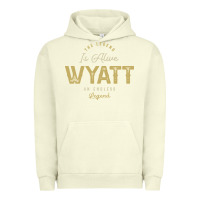 Pigment Pistachio The Legend Wyatt Funny Personalized Name Urban Hoodie - linhVisuals
