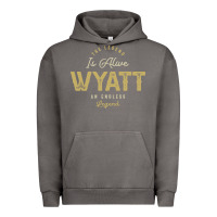 Pigment Tornado The Legend Wyatt Funny Personalized Name Urban Hoodie - linhVisuals