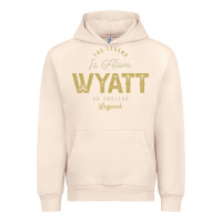 Sandshell The Legend Wyatt Funny Personalized Name Urban Hoodie - linhVisuals