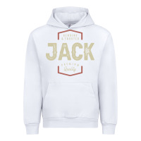 White Genuine Jack Funny Personalized Name Urban Hoodie - linhVisuals