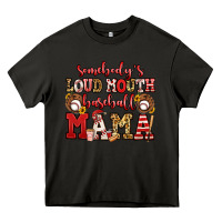 Asphalt somebody's loud mouth baseball mama Heavy Core Tee - Jasminsmagicworld