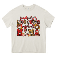 Cream somebody's loud mouth baseball mama Heavy Core Tee - Jasminsmagicworld