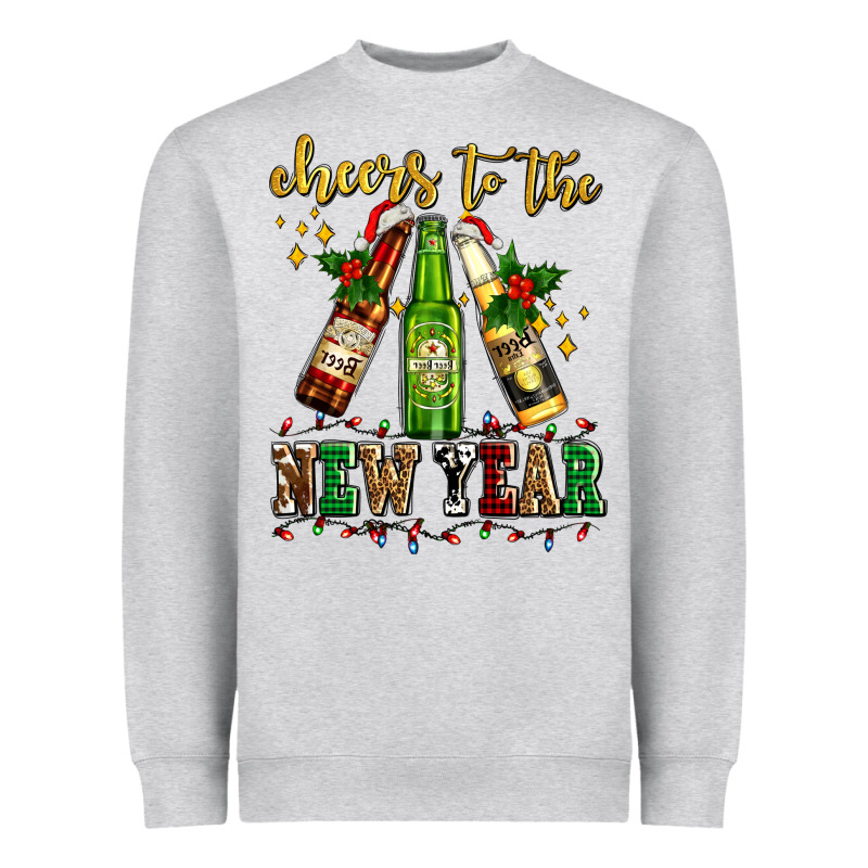 Cheers To The New Year With Beers Heavyweight Sweatshirt by AdoDesignShop | Teevron