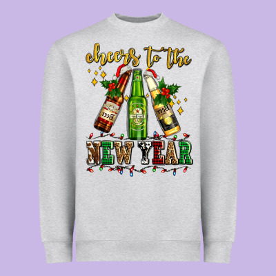 Cheers To The New Year With Beers Heavyweight Sweatshirt Designed By Adodesignshop