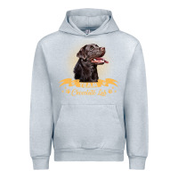 Heather Grey labrador retriever team chocolate lab funny Urban Hoodie - linhVisuals