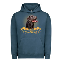 Pigment Midnight Navy labrador retriever team chocolate lab funny Urban Hoodie - linhVisuals