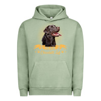 Pigment Oil Green labrador retriever team chocolate lab funny Urban Hoodie - linhVisuals