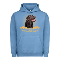Pigment Pebble Blue labrador retriever team chocolate lab funny Urban Hoodie - linhVisuals