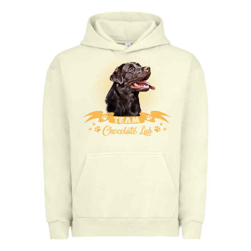 Labrador Retriever Team Chocolate Lab Funny Urban Hoodie by linhVisuals | Teevron