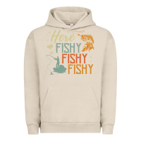 Pigment French Oak here fishy fishy fishy fishing lovers gifts Urban Hoodie - linhVisuals