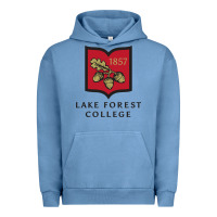 Pigment Pebble Blue Lake Forest College Urban Hoodie - linhVisuals