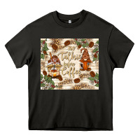Asphalt no talkie before coffee with gnomies Heavy Core Tee - TumblerDesignByShophia