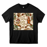 Black no talkie before coffee with gnomies Heavy Core Tee - TumblerDesignByShophia