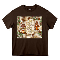 No Talkie Before Coffee With Gnomies Heavy Core Tee | Teevron