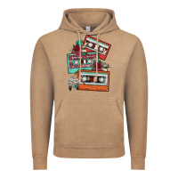 Vintage Coffee cassette floral gemstone Vintage Hoodie - FaDigitalArtStudio