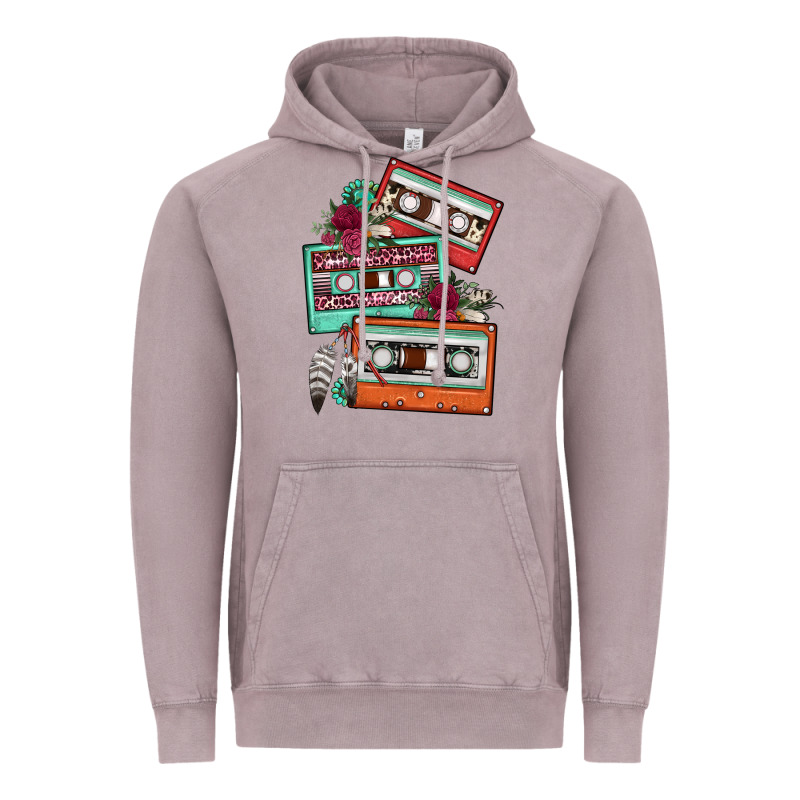 Cassette Floral Gemstone Vintage Hoodie by FaDigitalArtStudio | Teevron
