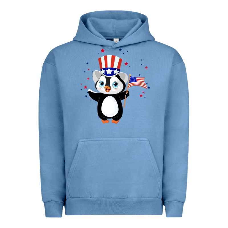 Penguin American 4th Of July Penguin American Flag Urban Hoodie by linhVisuals | Teevron