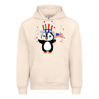 Sandshell penguin american 4th of july penguin american flag Urban Hoodie - linhVisuals