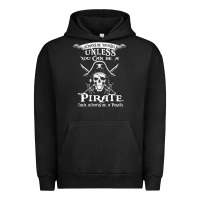 Pigment Black pirate gift always be yourself unless you can be a pirate Urban Hoodie - linhVisuals