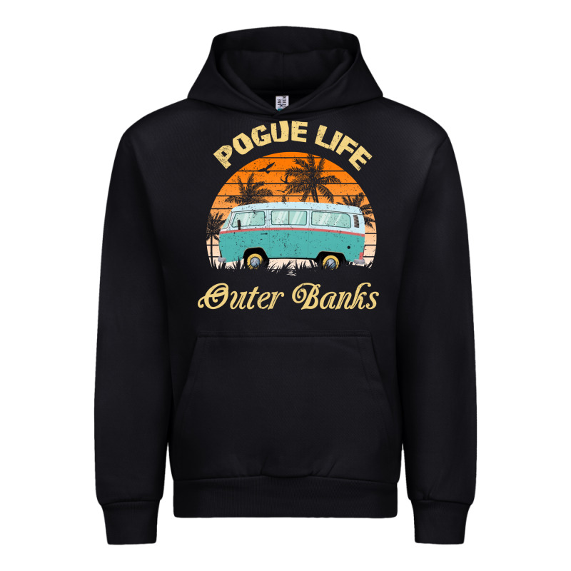Pogue Life Outer Banks Retro Vintage Sunny Urban Hoodie by linhVisuals | Teevron