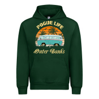 Forest Green pogue life outer banks retro vintage sunny Urban Hoodie - linhVisuals