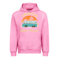 Fuchsia Pink pogue life outer banks retro vintage sunny Urban Hoodie - linhVisuals