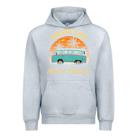 Heather Grey pogue life outer banks retro vintage sunny Urban Hoodie - linhVisuals