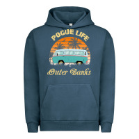 Pigment Midnight Navy pogue life outer banks retro vintage sunny Urban Hoodie - linhVisuals