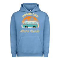 Pigment Pebble Blue pogue life outer banks retro vintage sunny Urban Hoodie - linhVisuals