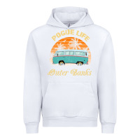 White pogue life outer banks retro vintage sunny Urban Hoodie - linhVisuals