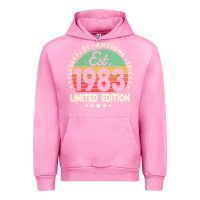 Fuchsia Pink est. 1983 vintage 1983 limited edition 39th birthday retro pullover ho Urban Hoodie - linhVisuals