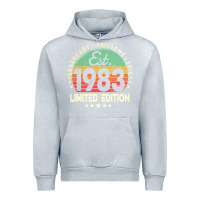 Heather Grey est. 1983 vintage 1983 limited edition 39th birthday retro pullover ho Urban Hoodie - linhVisuals