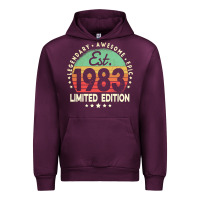 Mauve Wine est. 1983 vintage 1983 limited edition 39th birthday retro pullover ho Urban Hoodie - linhVisuals