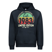 Navy est. 1983 vintage 1983 limited edition 39th birthday retro pullover ho Urban Hoodie - linhVisuals