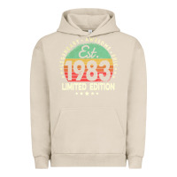 Pigment French Oak est. 1983 vintage 1983 limited edition 39th birthday retro pullover ho Urban Hoodie - linhVisuals