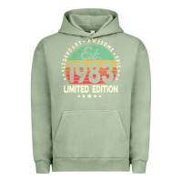 Pigment Oil Green est. 1983 vintage 1983 limited edition 39th birthday retro pullover ho Urban Hoodie - linhVisuals