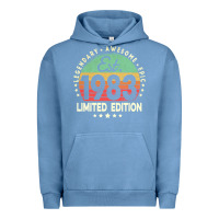 Pigment Pebble Blue est. 1983 vintage 1983 limited edition 39th birthday retro pullover ho Urban Hoodie - linhVisuals