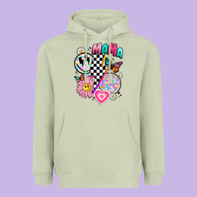 Retro Mama Heavyweight Hoodie Designed By Jahusdesignshop