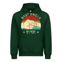 Forest Green vintage best uncle ever fist bump funny uncle fathers day Urban Hoodie - linhVisuals