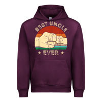 Mauve Wine vintage best uncle ever fist bump funny uncle fathers day Urban Hoodie - linhVisuals