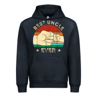 Navy vintage best uncle ever fist bump funny uncle fathers day Urban Hoodie - linhVisuals