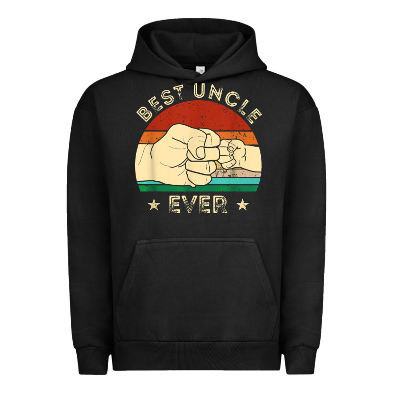 Vintage Best Uncle Ever Fist Bump Funny Uncle Fathers Day Urban Hoodie by linhVisuals | Teevron