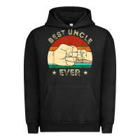 Pigment Black vintage best uncle ever fist bump funny uncle fathers day Urban Hoodie - linhVisuals