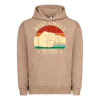 Pigment Burro vintage best uncle ever fist bump funny uncle fathers day Urban Hoodie - linhVisuals