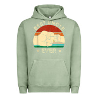 Pigment Oil Green vintage best uncle ever fist bump funny uncle fathers day Urban Hoodie - linhVisuals