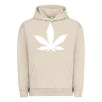 Pigment French Oak weed leaf in a pocket marijuana cannabis Urban Hoodie - linhVisuals