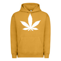 Pigment Peanut Butter weed leaf in a pocket marijuana cannabis Urban Hoodie - linhVisuals