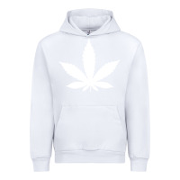 White weed leaf in a pocket marijuana cannabis Urban Hoodie - linhVisuals