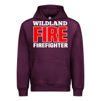 Mauve Wine wildland fire rescue department firefighters firemen uniform Urban Hoodie - linhVisuals